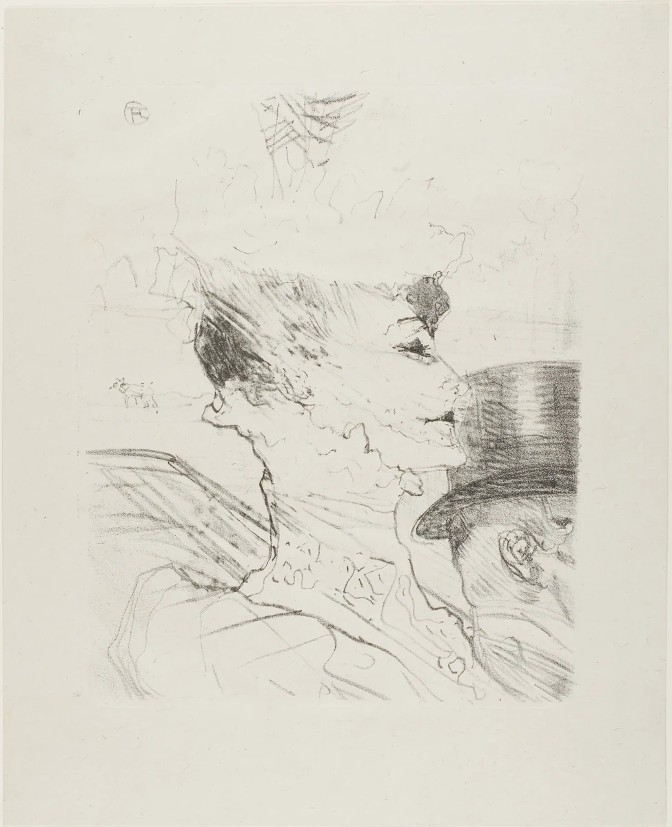 Louise Balthy, from Treize Lithographies by Henri de Toulouse-Lautrec, print, 1898