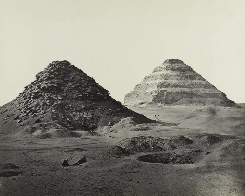 The Pyramids of Saqqara, from the Northeast by Francis Frith, photograph, 1858