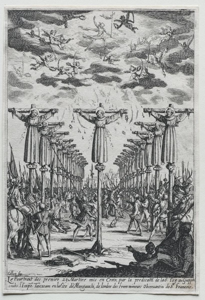 The Martyrs of Japan by Jacques Callot, print, 1600-1635