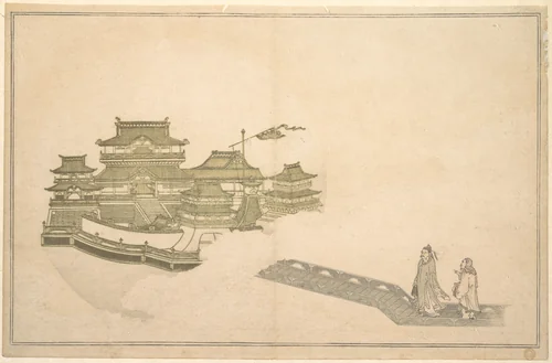 The Palace in the Moon by Kitagawa Utamaro (喜多川歌麿), print, 1789