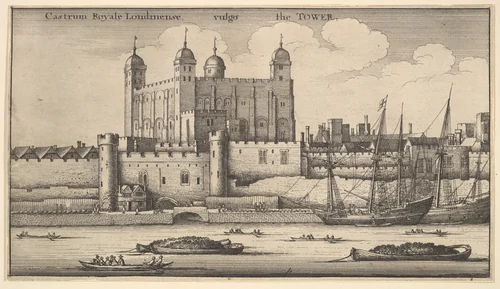 Tower of London by Wenceslaus Hollar, print, 1625-1677