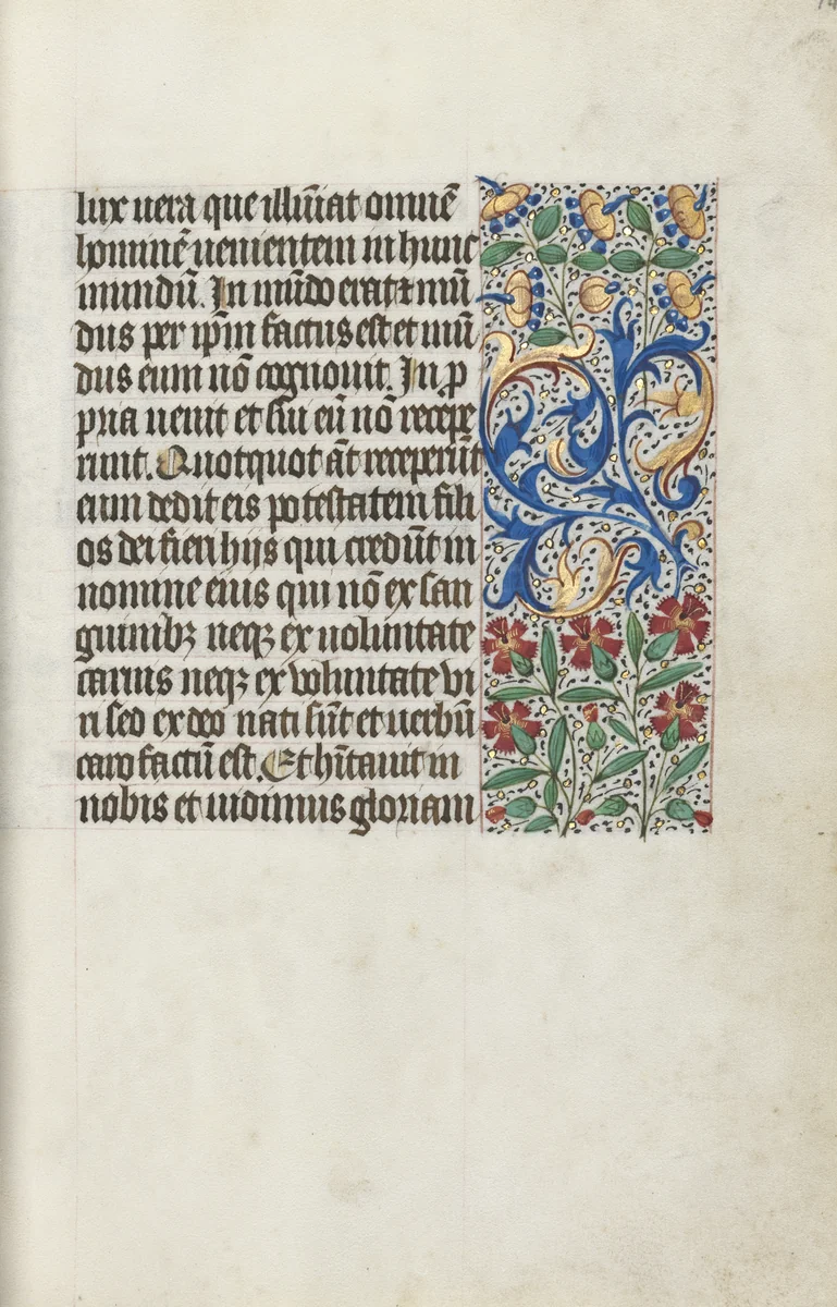 Book of Hours (Use of Rouen): fol. 14r by Master of the Geneva Latini, book, 1465-1475