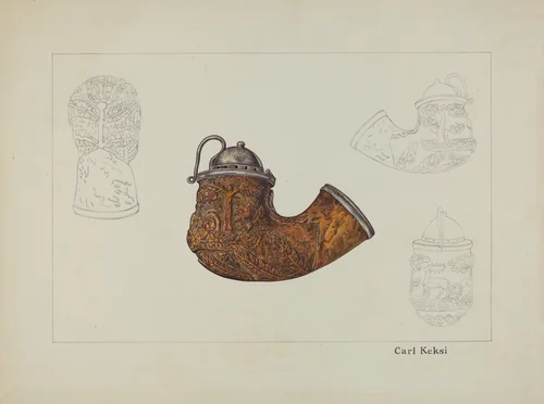 Pipe Bowl by Carl Keksi, index of american design, 1937