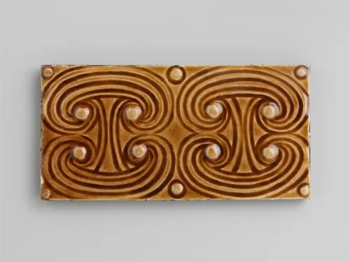 Tile by J. and J. G. Low Art Tile Works, artwork, 1879-1884