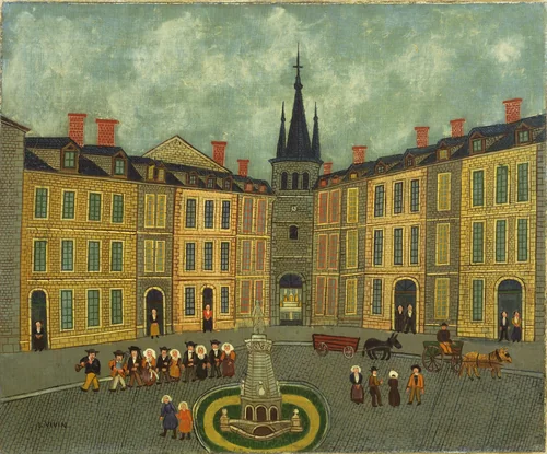 The Wedding by Louis Vivin, painting, 1925