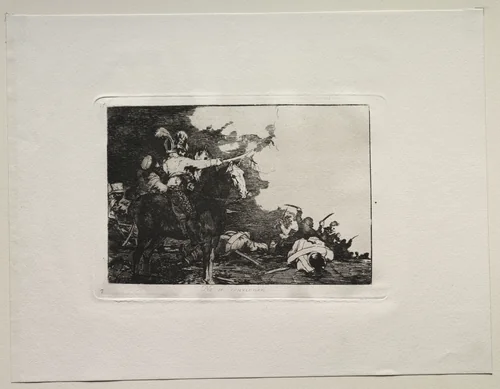 The Horrors of War: They Do Not Agree by Francisco de Goya, print, 1810-1820
