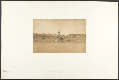 Vue générale d'Esné (No. 2, partie médiale) by Maxime Du Camp, photograph, 1849-1850