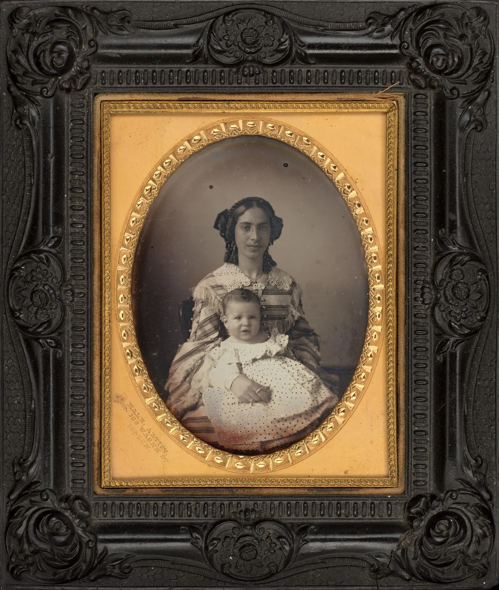 Portrait of a Mother and Child by Luther Holman Hale, photograph, 1850