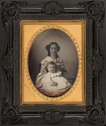Portrait of a Mother and Child by Luther Holman Hale, photograph, 1850