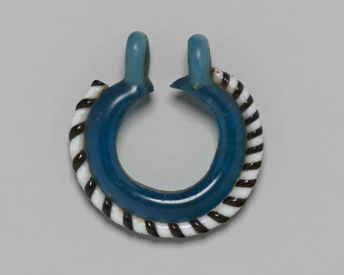 Earring by Egyptian, metalwork, -1400--1295