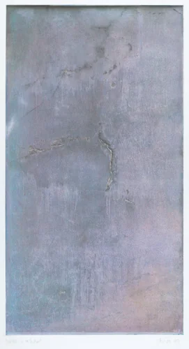 Weather-ed OK to print by John Cage, print, 1983