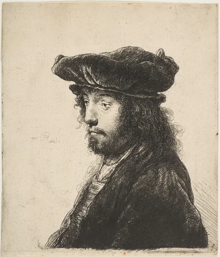 The Fourth Oriental Head by Rembrandt van Rijn, print, 1630-1640