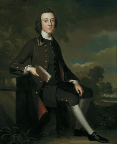 Portrait of a Young Man by John Wollaston, painting, 1749-1752