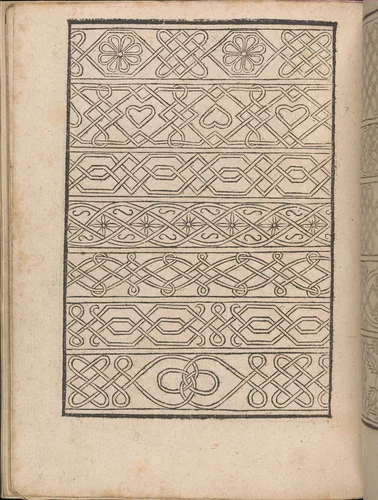 New Modelbüch allen Nägerin u. Sydenstickern (Page 13v) by Hans Hoffman, book, 1556