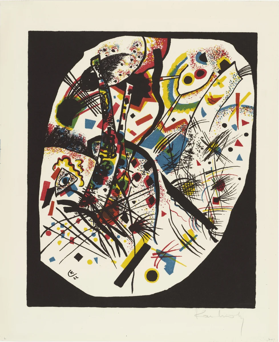 Small Worlds III (Kleine Welten III) from Small Worlds (Kleine Welten) by Wassily Kandinsky, print, 1922