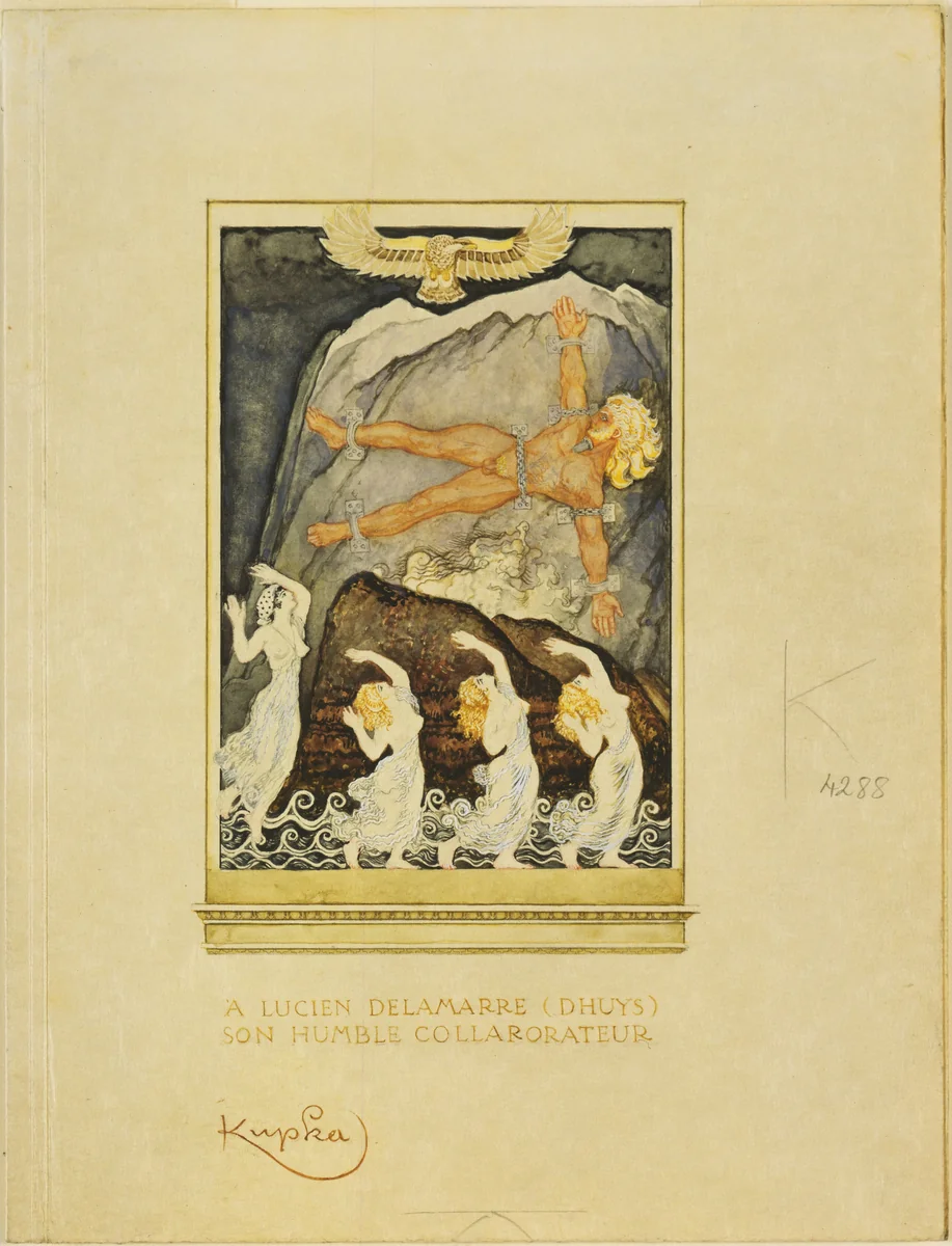 Prometheus by František Kupka, drawing, 1909