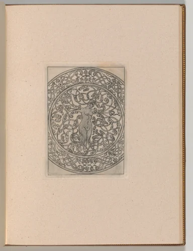 Copies after the 'Livre contenant passement de moresques' (plate 11) by Jacques Androuet du Cerceau, book, 1800-1900