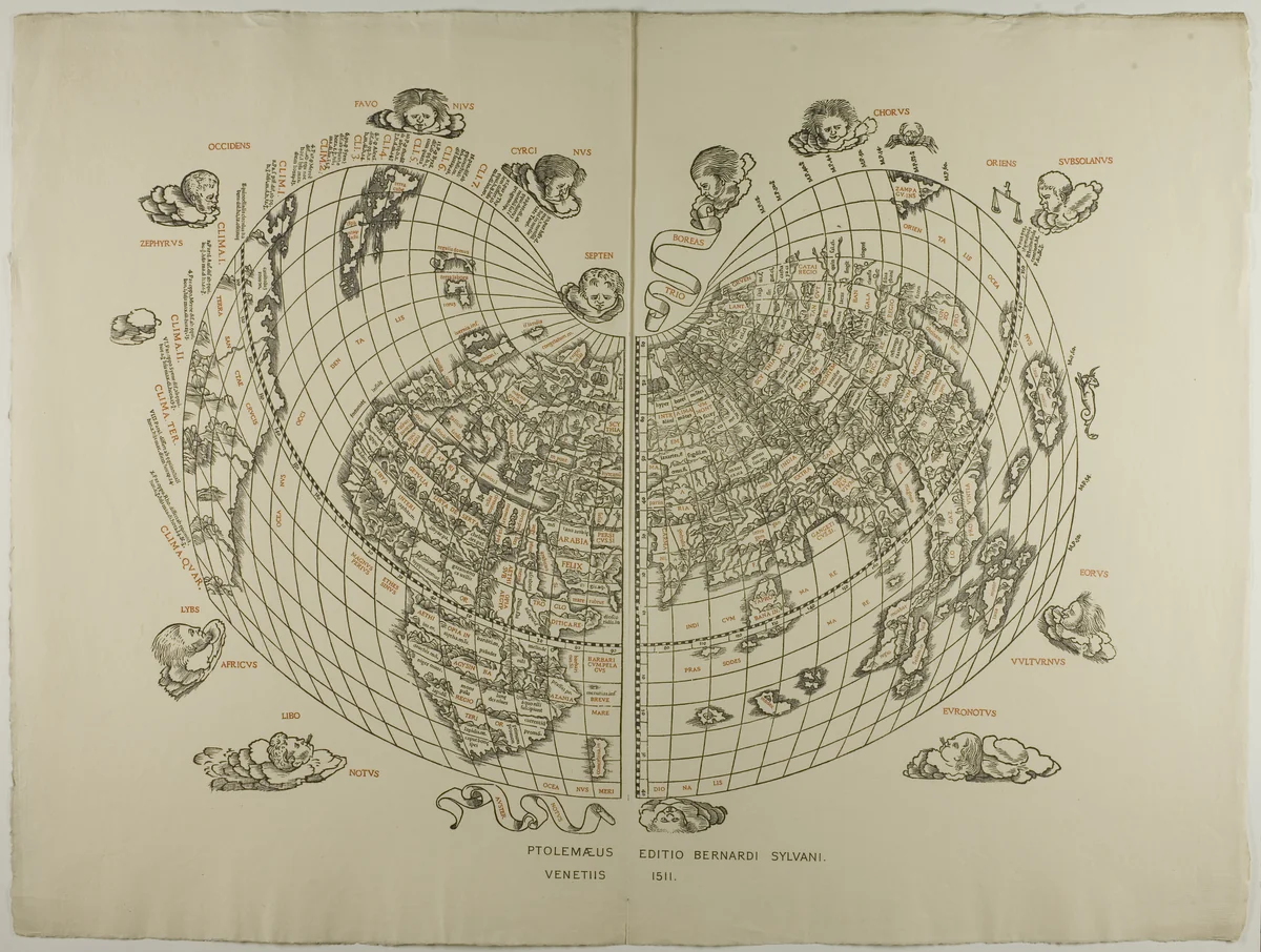 Map of the World: Tradewinds by Unknown Artist, other, 1889