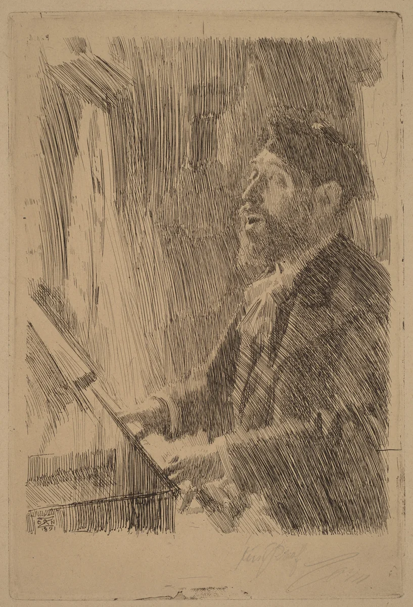 J.B. Faure by Anders Zorn, print, 1891