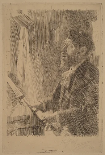 J.B. Faure by Anders Zorn, print, 1891