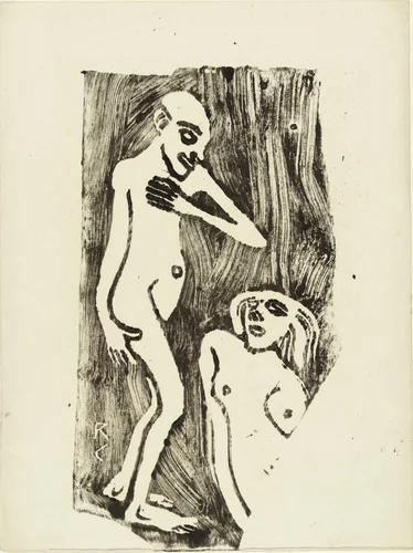 In Love (Verliebt) by Christian Rohlfs, print, 1912