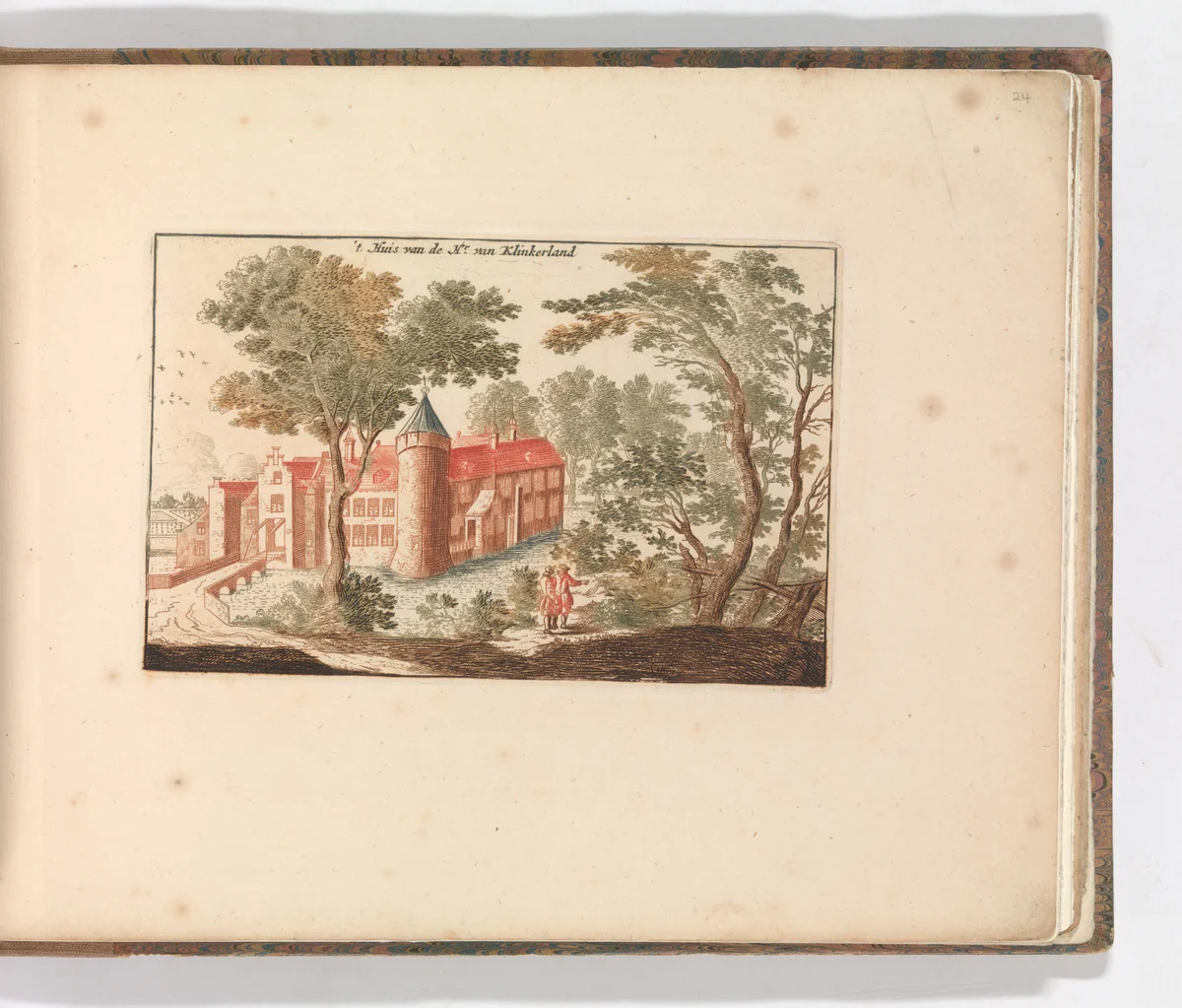 ' 't Huis van de Hr van Klinkerland', in: Tooneel Der Voornaamste Nederlands Huizen, En Lust Hoven, Naar T Leven Afgebeeld by Carel Allard, book, 1660-1693