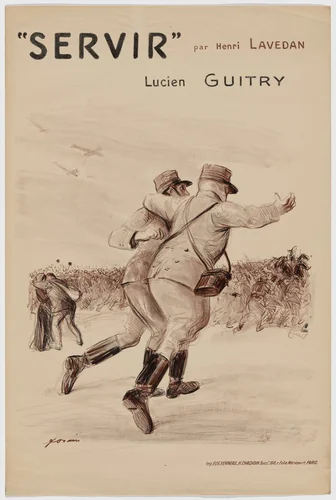 Servir (To Serve) by Jean-Louis Forain; Eugène Verneau; Henri Chachoin, print, 1913