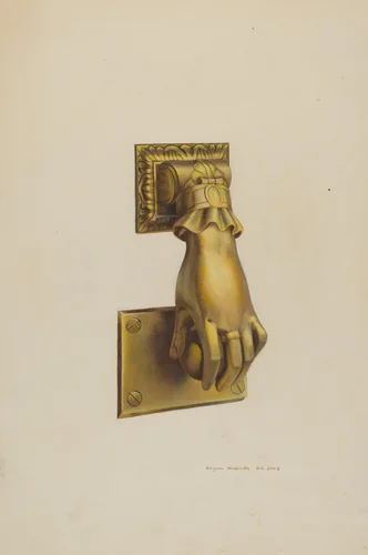 Door Knocker by Regina Henderer, index of american design, 1938