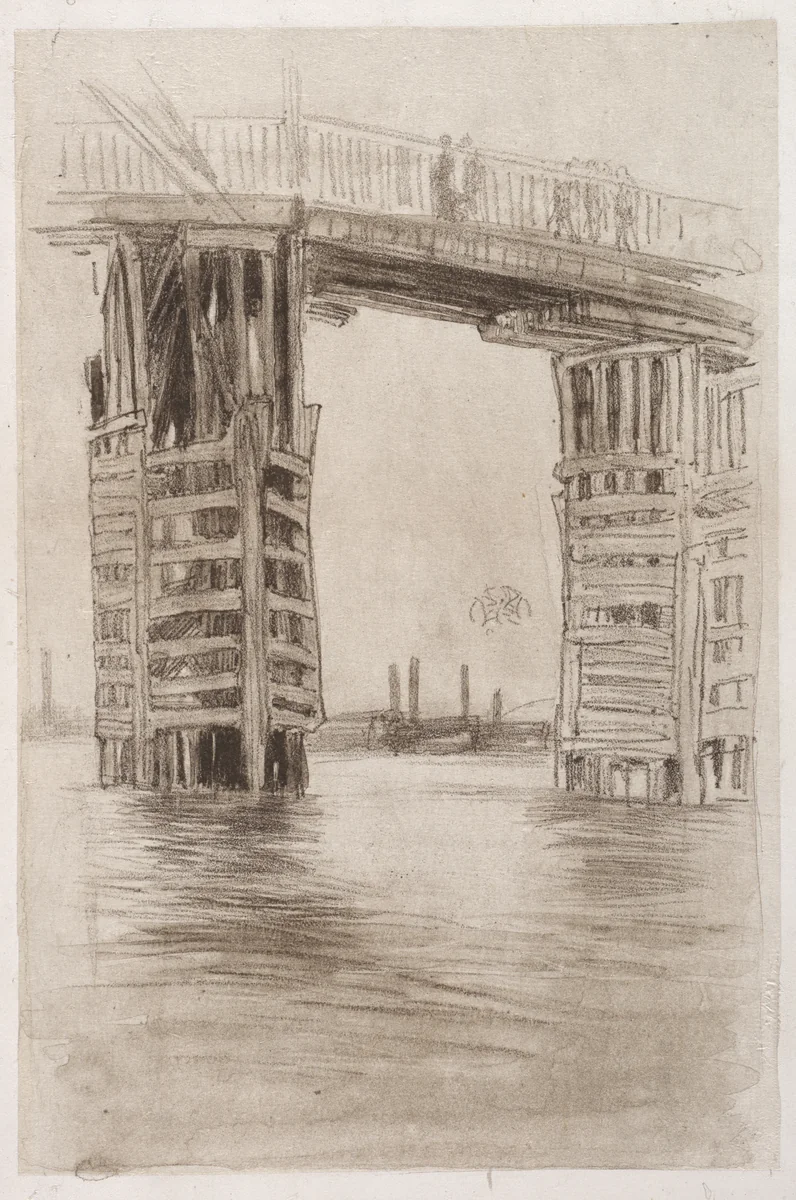 The Tall Bridge by James McNeill Whistler, print, 1878