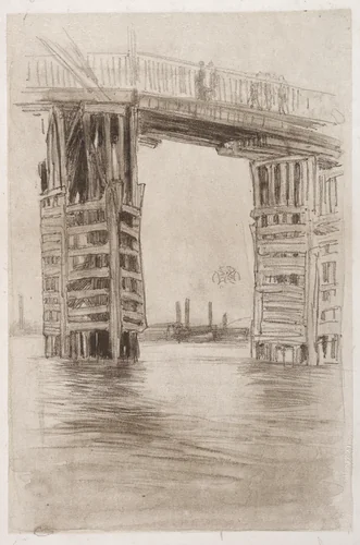 The Tall Bridge by James McNeill Whistler, print, 1878