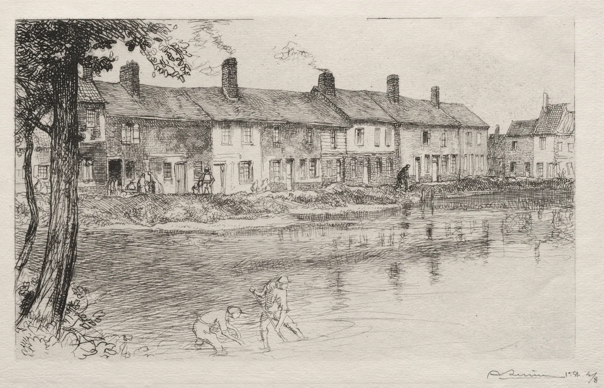 La Mare de la Prairie, Crèvecoeur by Auguste Louis Lepère, print, 1913