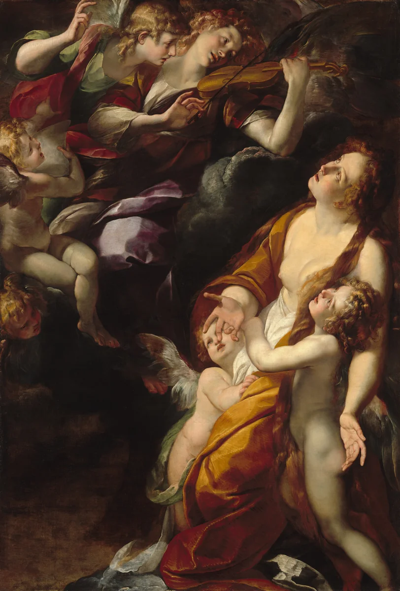 The Ecstasy of the Magdalen by Giulio Cesare Procaccini, painting, 1616-1620