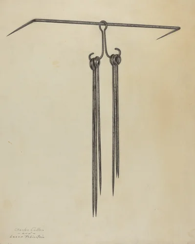 Skewers and Holder by Charles Cullen, index of american design, 1939