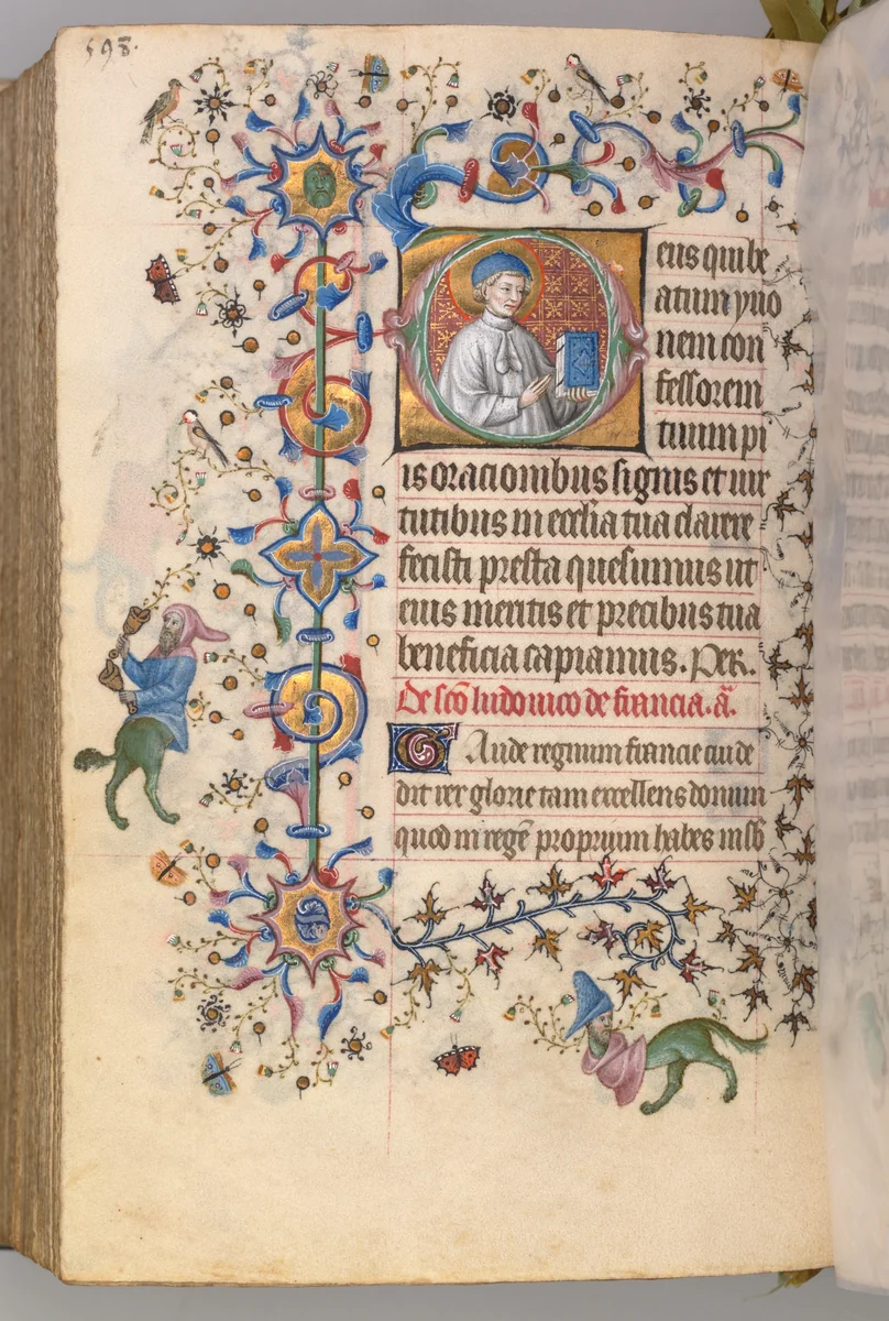 Hours of Charles the Noble, King of Navarre (1361-1425): fol. 293v, St. Yoon by Master of the Brussels Initials and Associates, book, 1400-1410