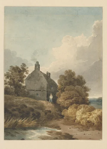 Cottage in Dulwich by J. Hamble, drawing, 1812