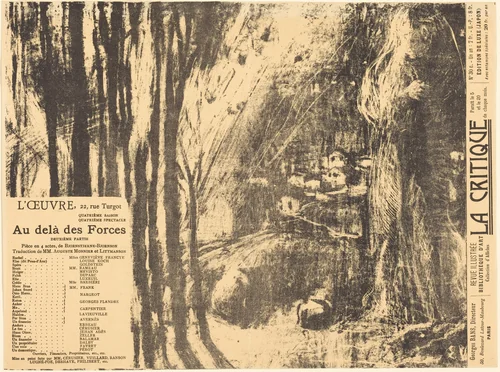 Au-delà des forces humaines by Edouard Vuillard, print, 1897