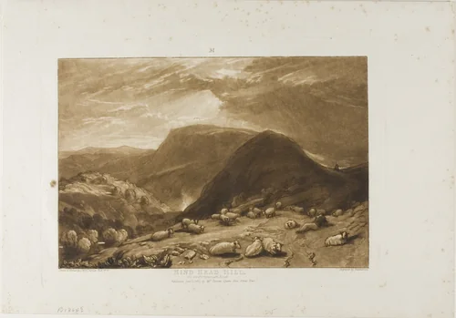 Hind Head Hill, plate 25 from Liber Studiorum by Joseph Mallord William Turner, print, 1811