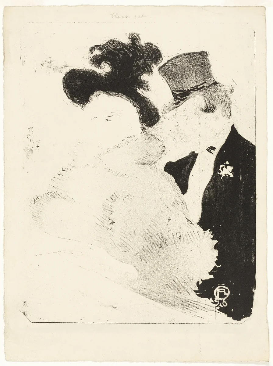 At the Concert by Henri de Toulouse-Lautrec, print, 1896
