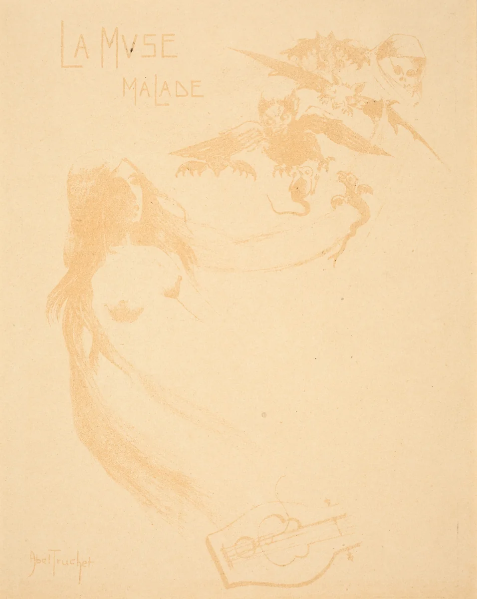 La Muse malade by Abel-Truchet, print, 1900