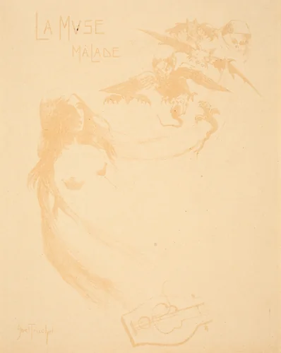 La Muse malade by Abel-Truchet, print, 1900