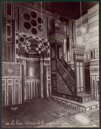 Le Caire - Intérieur de la mosquée El Bordei by Félix Bonfils, photograph, 1870-1879