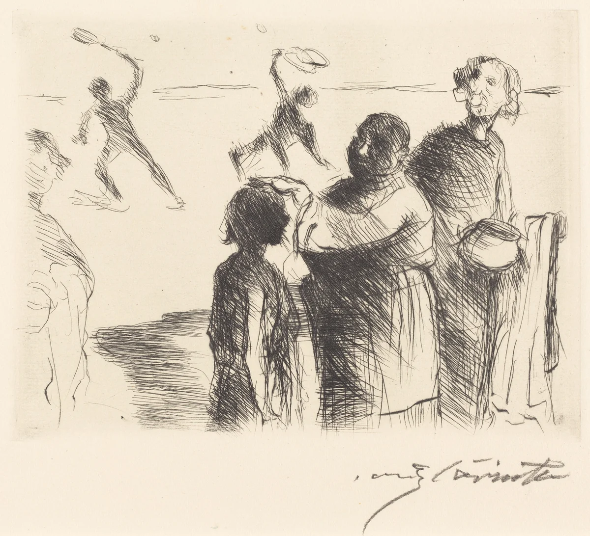 Das Gastmahl des Trimalchio: pl. II (The Banquet of Trimalchio: pl. II) by Lovis Corinth, print, 1919