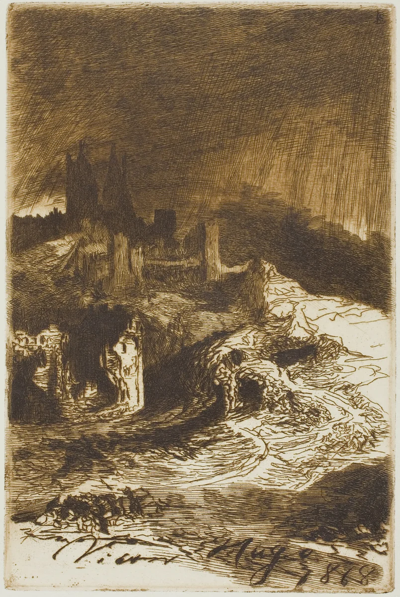 Lightning by Charles Courtry, print, 1868