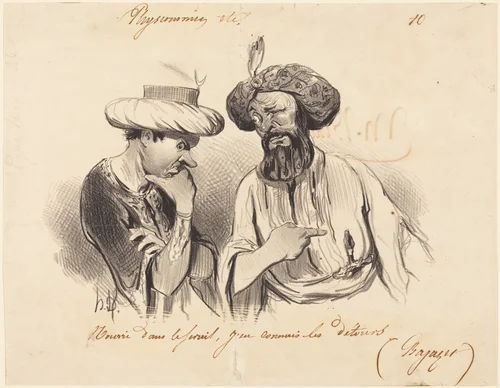 Nourri dans le séraii... by Honoré Daumier, print, 1841