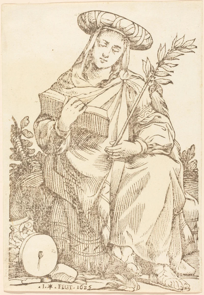 Sibylla Libyca by Paul Maupin, Jacques Stella, print, 1625