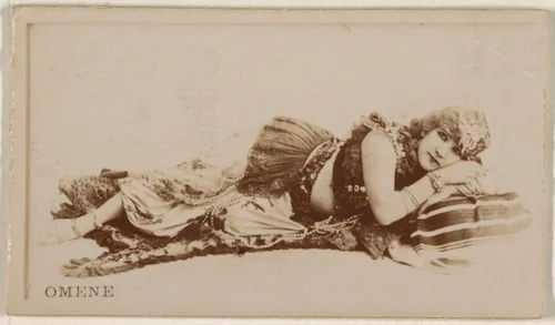 Omene, from the Actresses series (N245) issued by Kinney Brothers to promote Sweet Caporal Cigarettes by Kinney Brothers Tobacco Company, photograph, 1890