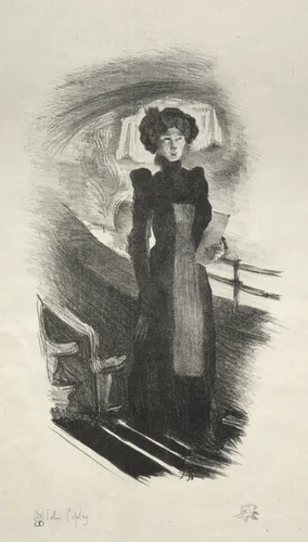 The Programme Seller by John Copley, print, 1909