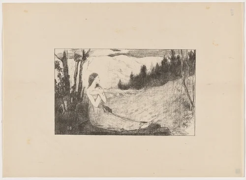 Sainte Agnès by Jean Danguy, print, 1895
