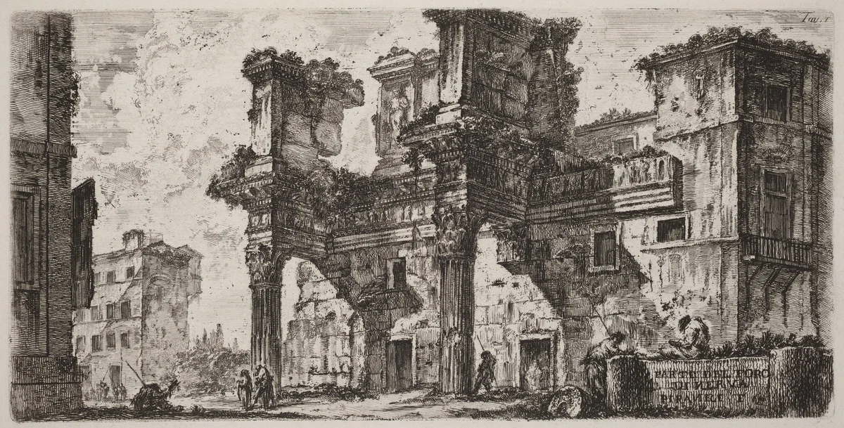 Parte di Foro di Nerva by Giovanni Battista Piranesi, portfolio, 1748