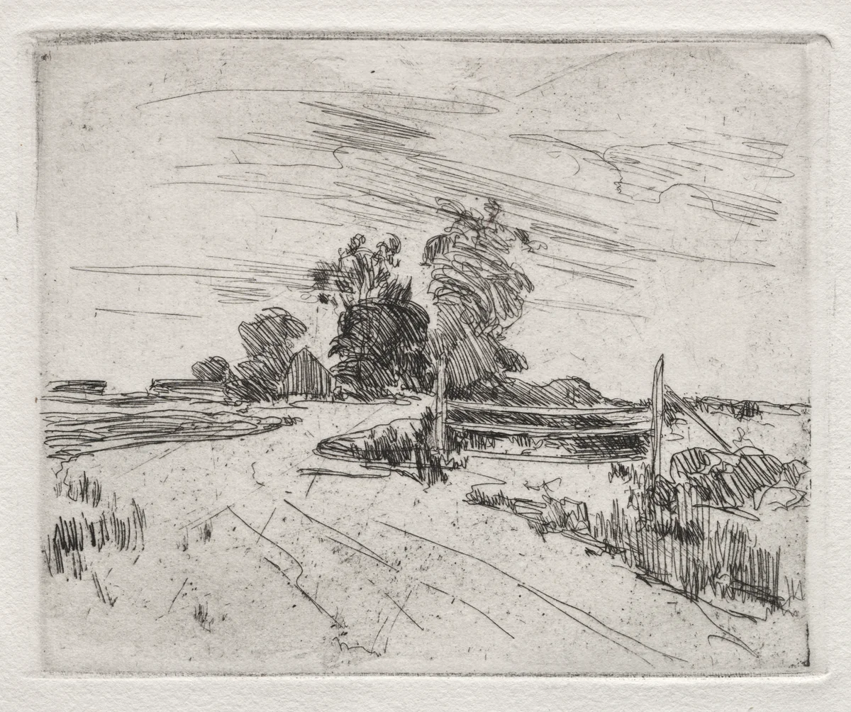 Branchville, Connecticut by John Henry Twachtman, print, 1875-1885